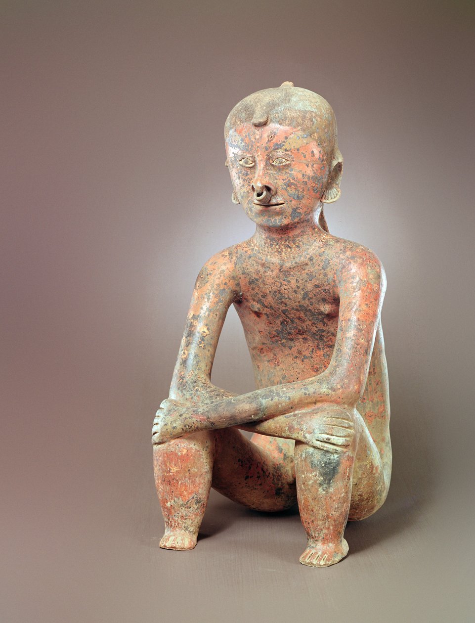 Oturan Figür, Chinesco Kültürü, (seramik) by Pre Columbian