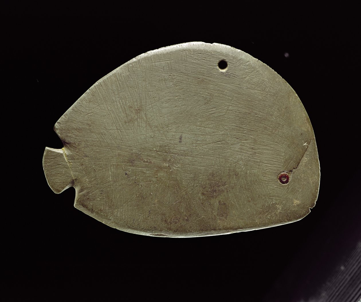 Balık paleti, yaklaşık MÖ 3200 (yeşil şist) by Predynastic Period Egyptian
