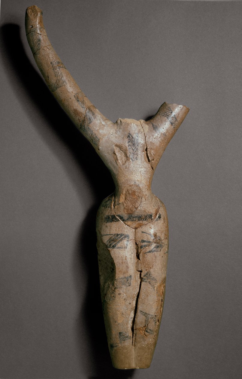 ಹಚ್ಚೆ ಹಾಕಿದ ಪ್ರತಿಮೆ (ಕುಂಬಾರಿಕೆ) ಟರ್ಕಿ by Predynastic Period Egyptian