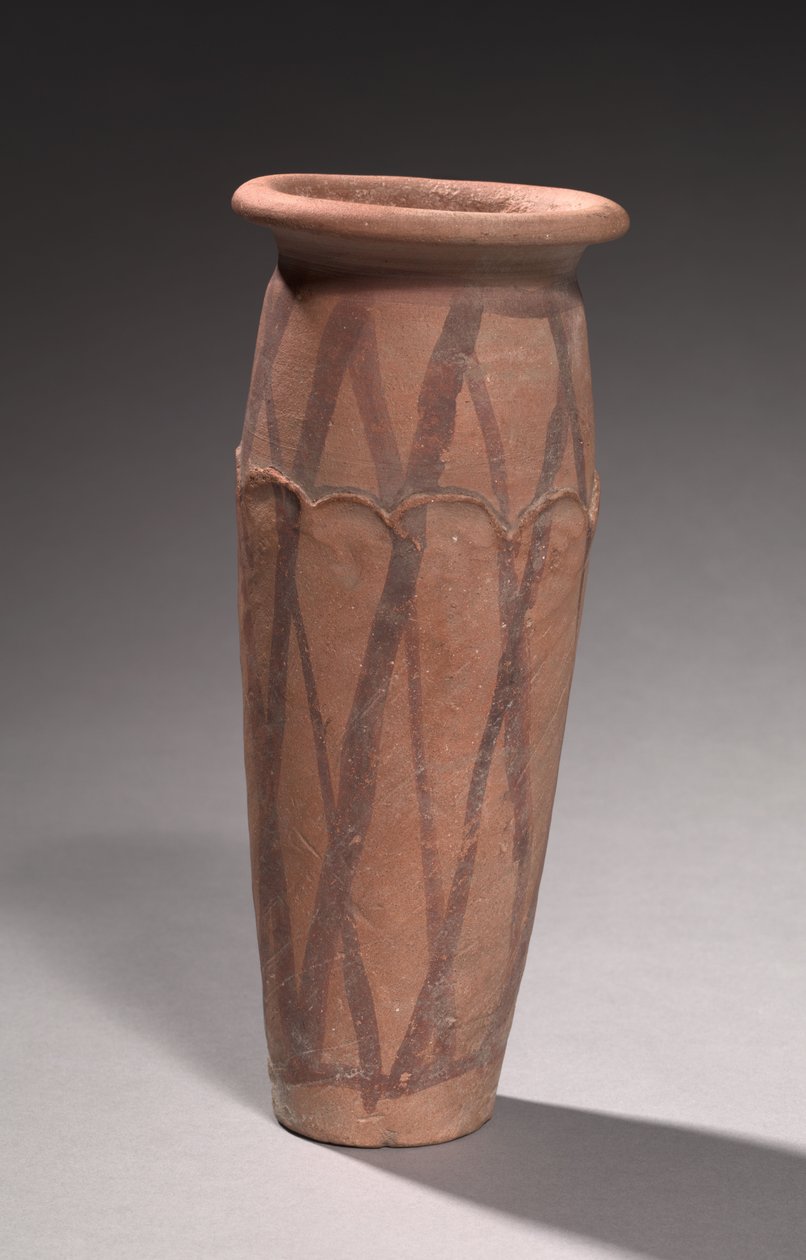 Dalgalı Astarlı Kavanoz, MÖ 4000-3000 by Predynastic Period Egyptian