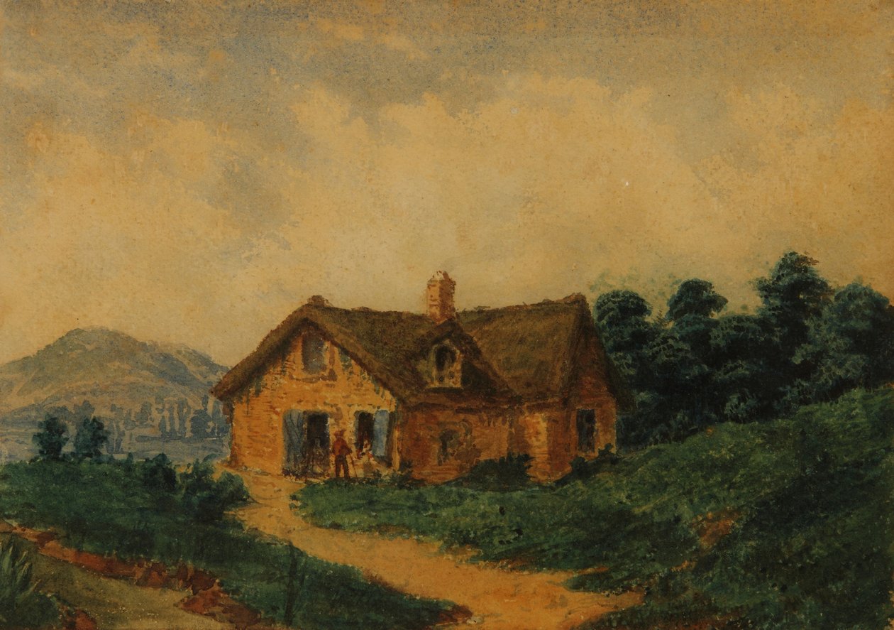 Peyzaj (Avrupa Çiftliği) by Prilidiano Pueyrredon