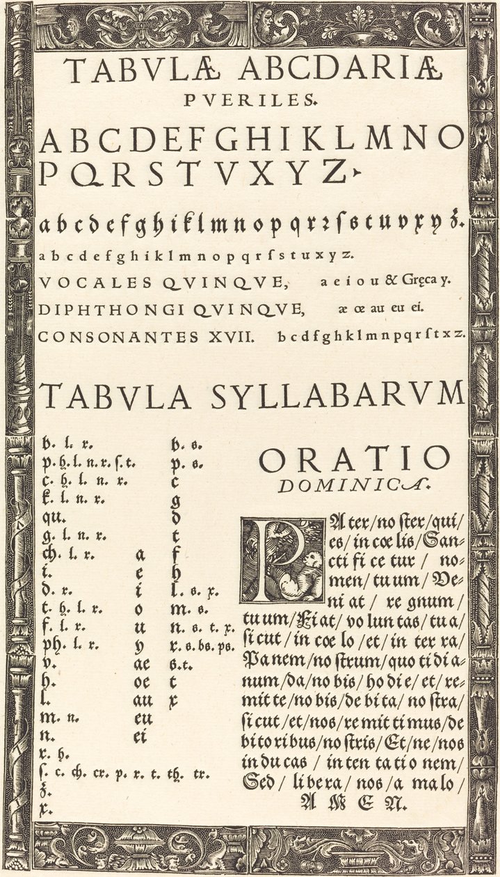 Astar için Alfabe by Probably German 16th Century