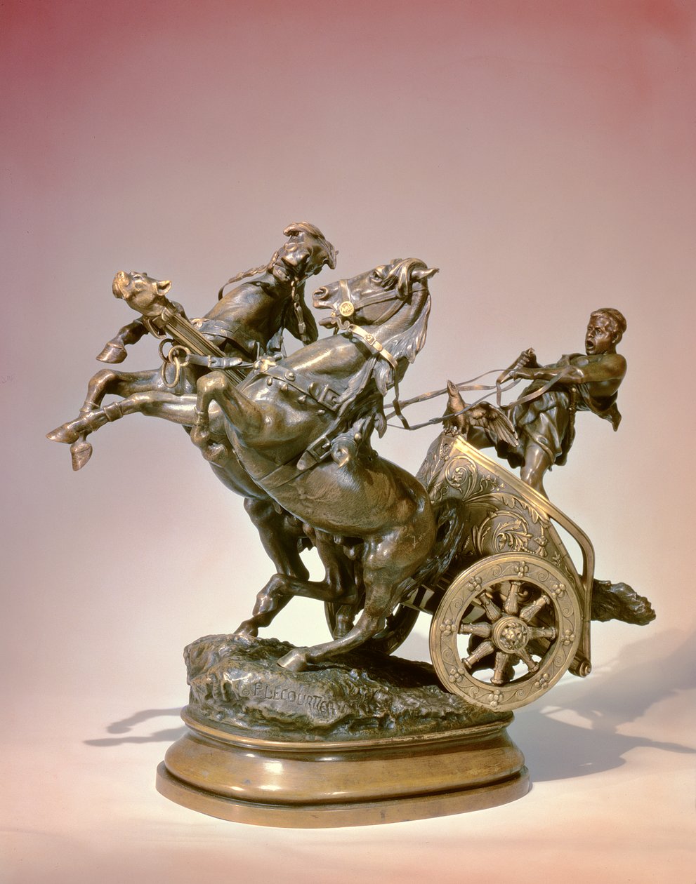 Arabacı (bronz) by Prosper Lecourtier