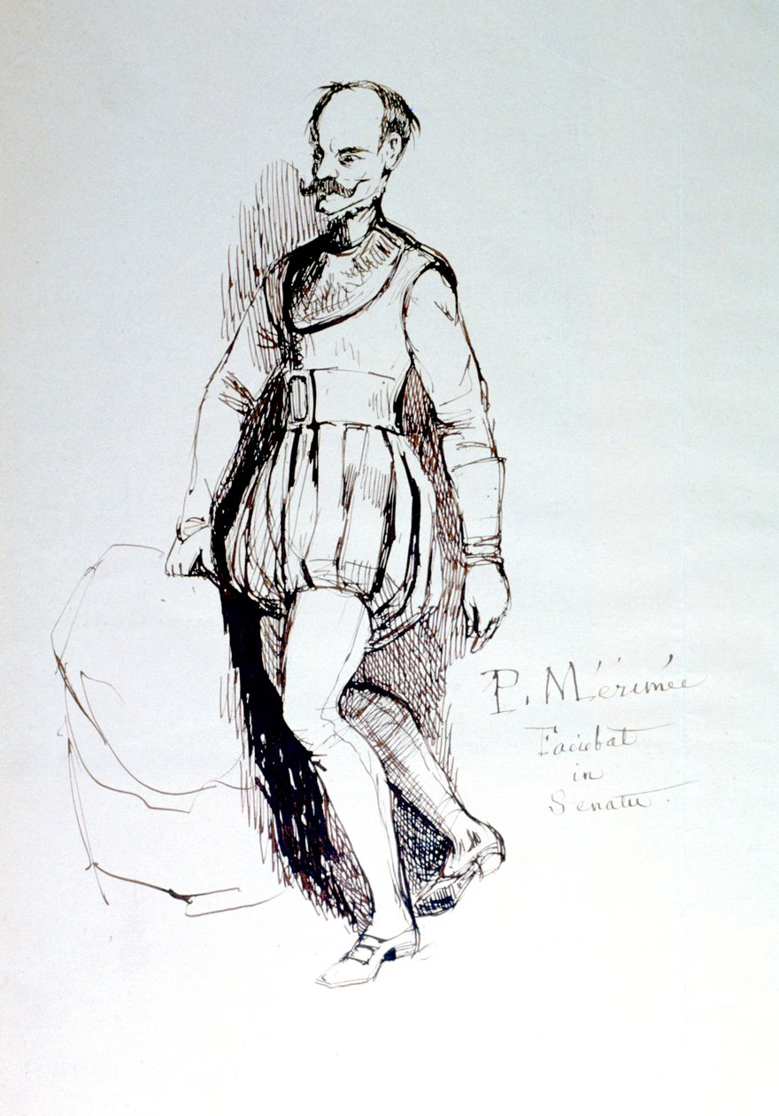 16. Yüzyıl Kostümlü Figür, c1823-1870 by Prosper Merimee