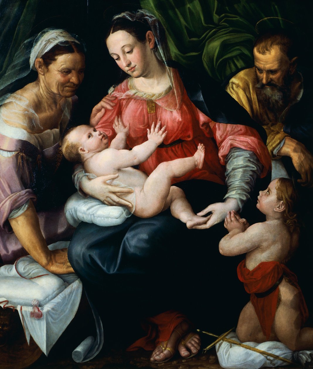 Kutsal Aile, Prospero Fontana (1512-1597). by Prospero Fontana