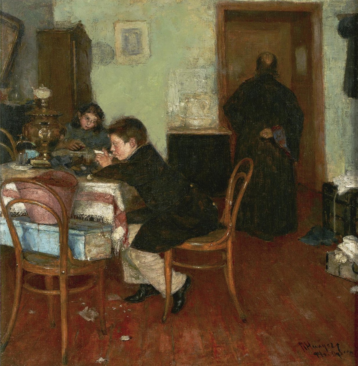 Çocukların Çay Saati, 1894 by Pyotr Alexandrovich Nilus