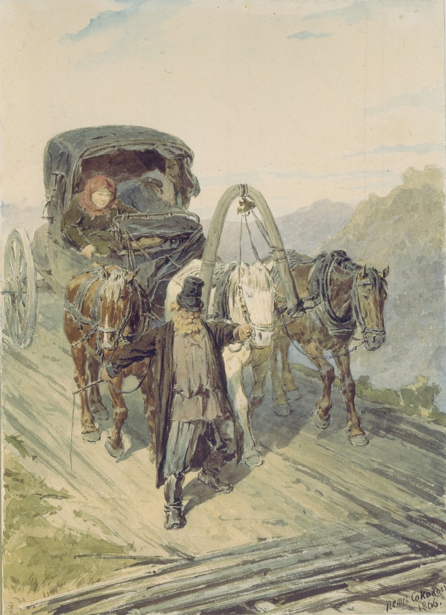 Troyka, 1866 by Pyotr Petrovich Sokolov