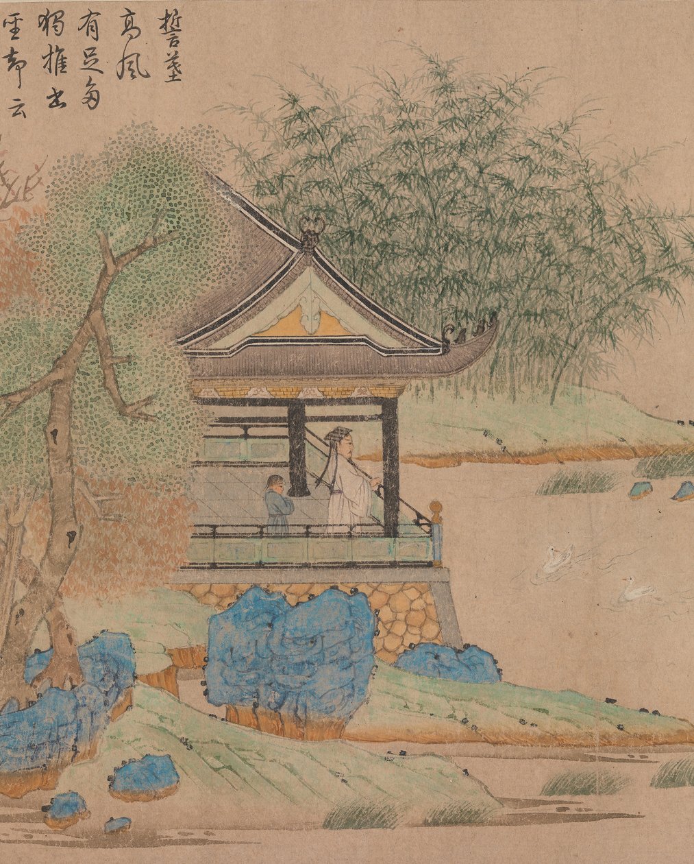 Kaz izlemenin Wang ξ, ovmak. 1295. by Qian Xuan