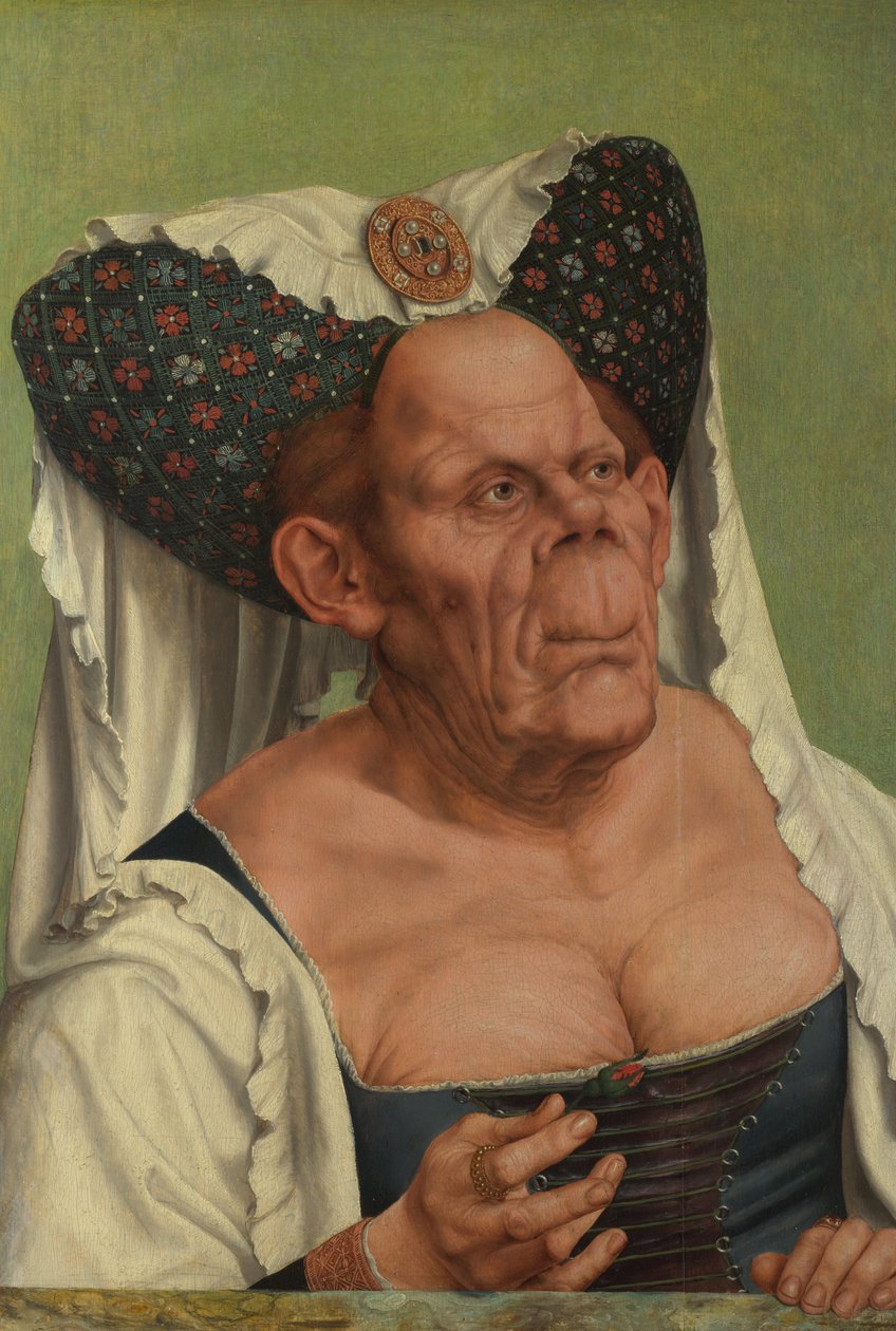 Grotesk yaşlı bir kadın by Quentin Matsys