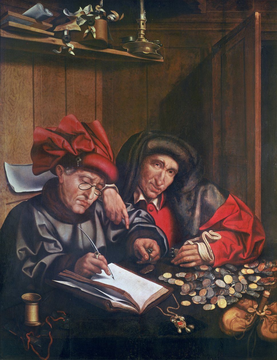 Para Değiştirenler, c.1530 by Quentin Massys or Metsys