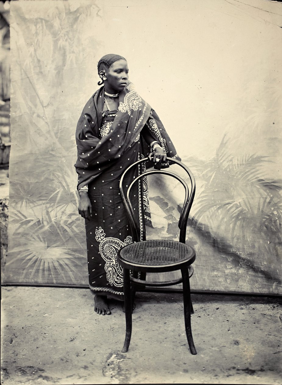 Swahili kadın (jelatin gümüş baskı) by R. V. Pereira