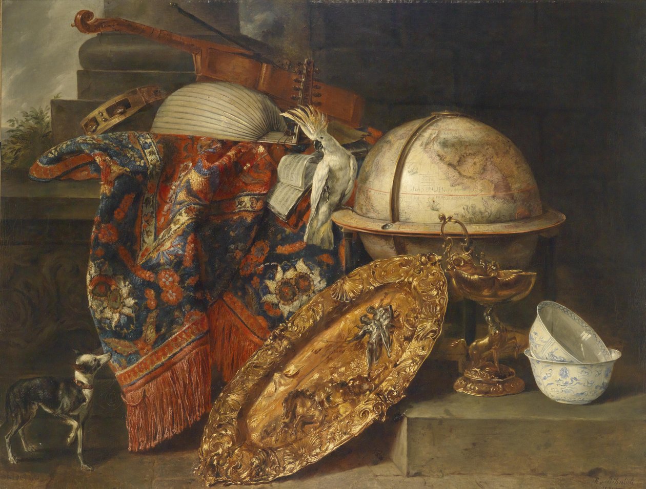 Küre ile natürmort by R. v. Böhnlich