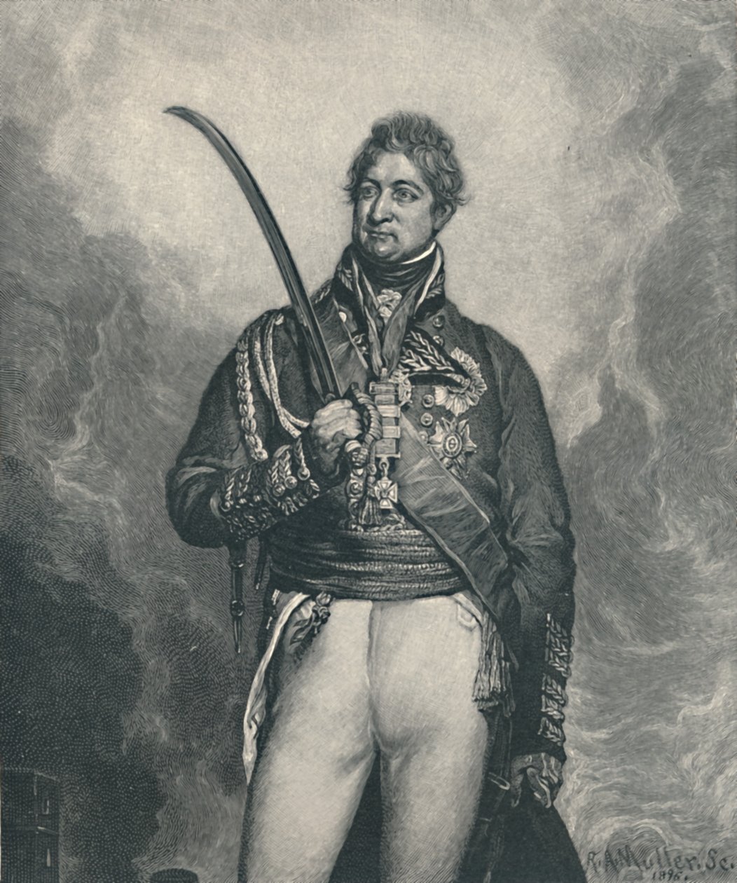 Sir Thomas Picton, c1810, 1896 by R. A. Muller