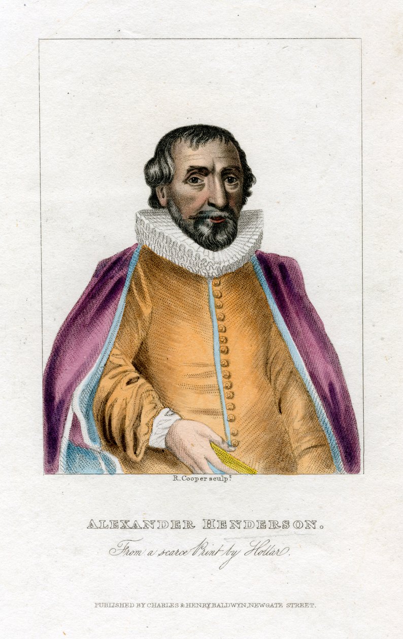 Alexander Henderson, İskoç ilahiyatçı, 19. yüzyılın başlarında. by R. Cooper