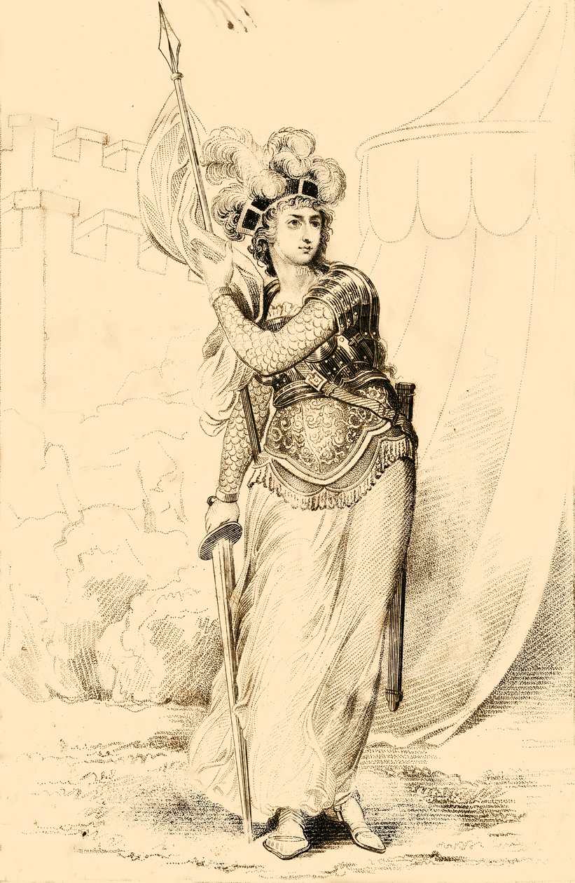 Joan DArc, Orleans Hizmetçisi, 1821. by R. Page