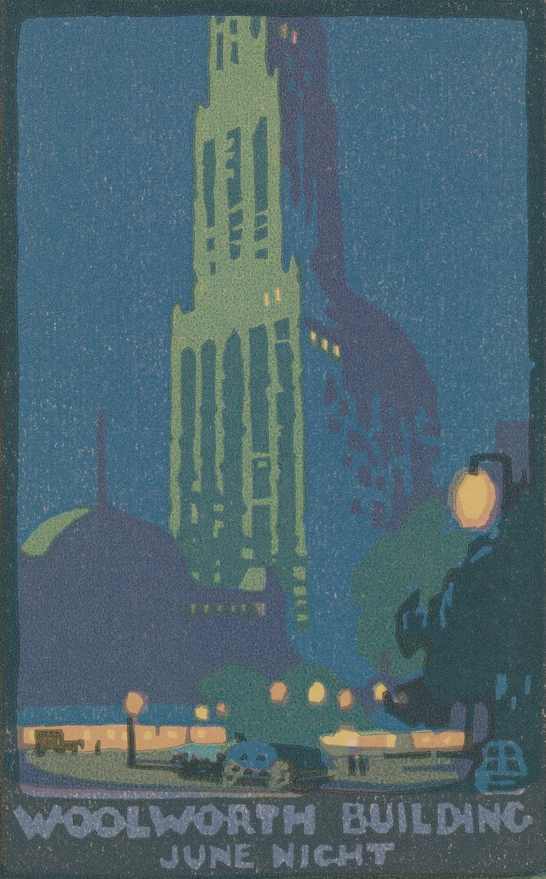 Woolworth Binası Haziran Gecesi, 1916. by Rachael Robinson Elmer