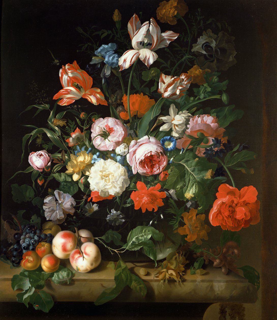 Çiçeklerle natürmort by Rachel Ruysch