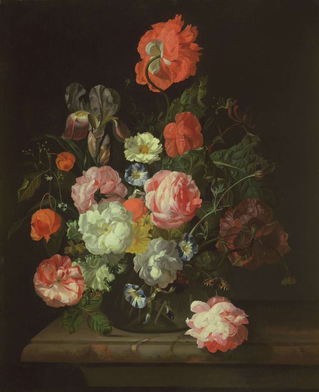 Cam vazoda çiçek by Rachel Ruysch