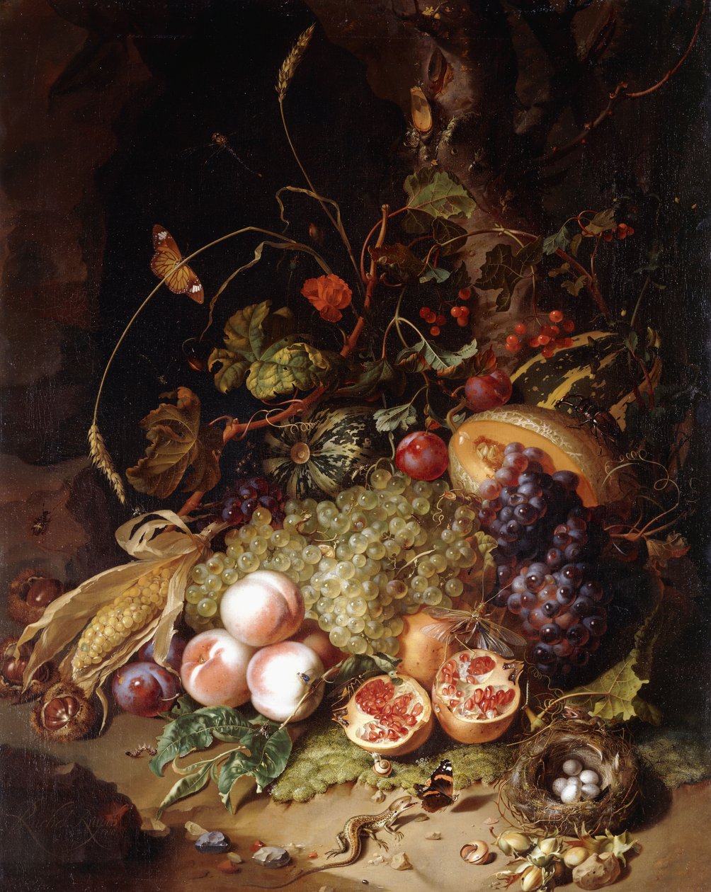 Meyve ve Böceklerle Natürmort, by Rachel Ruysch