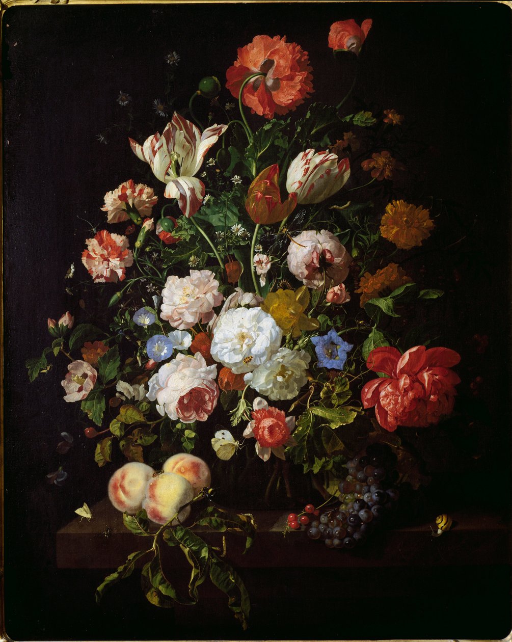 Natürmort (tuval üzerine yağlı boya by Rachel Ruysch