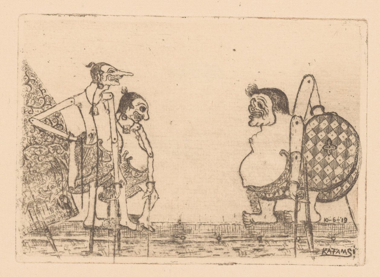 Wajangpoppen by Raden Katamsi (signed by artist)