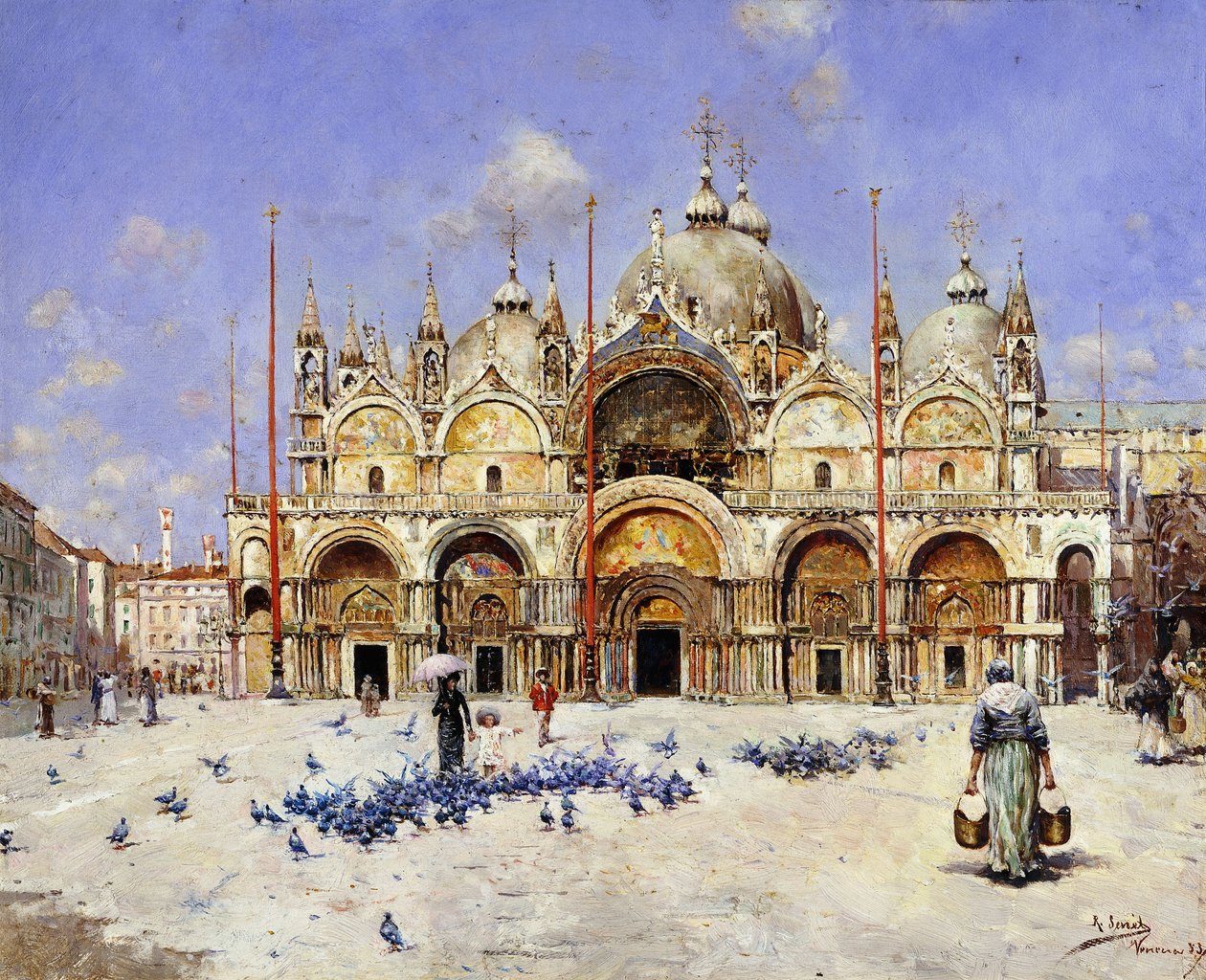 San Marco, Venedik, 1883 by Rafael Senet