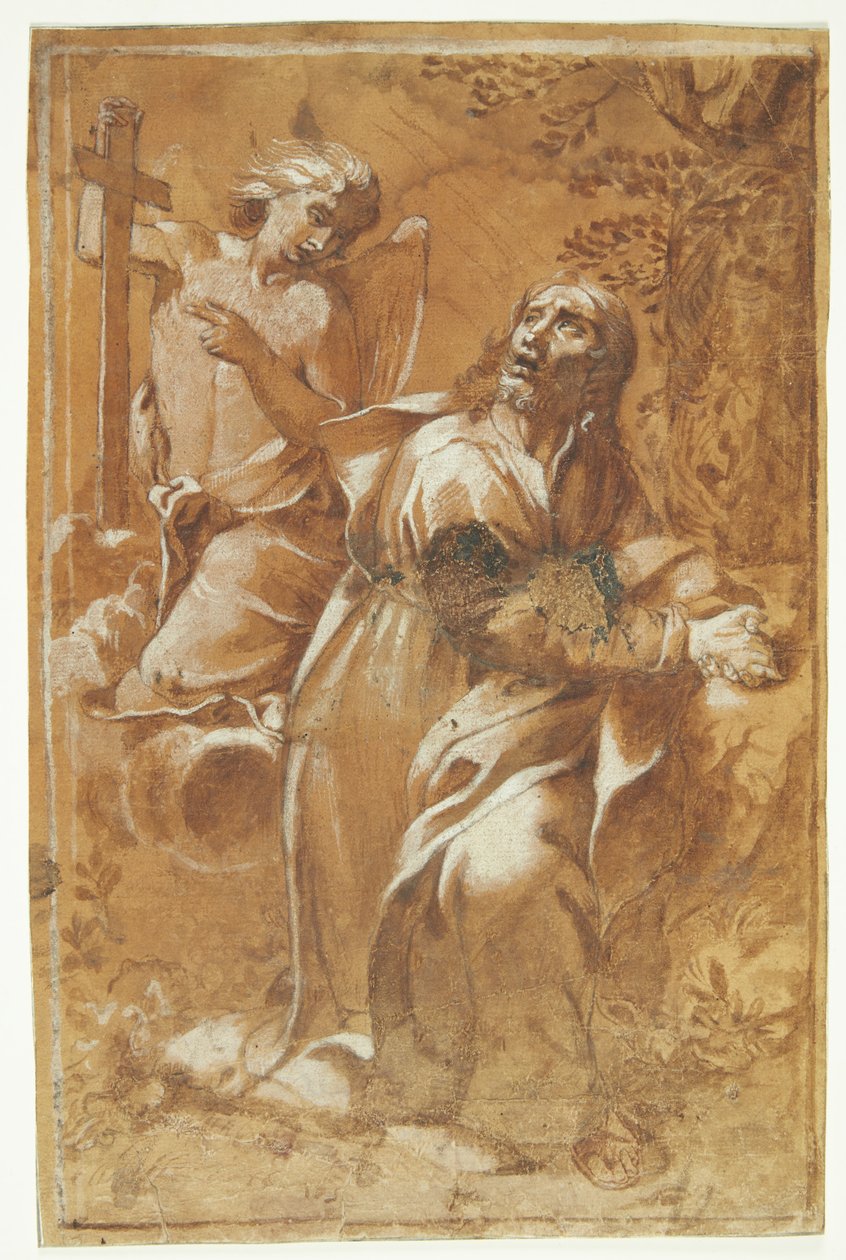 İsa i Gethsemane var by Raffaellino dal Colle