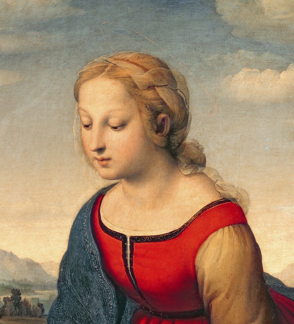 La Belle Jardiniere, 1507 (ayrıntı 8546) by Raffaello Sanzio Raphael