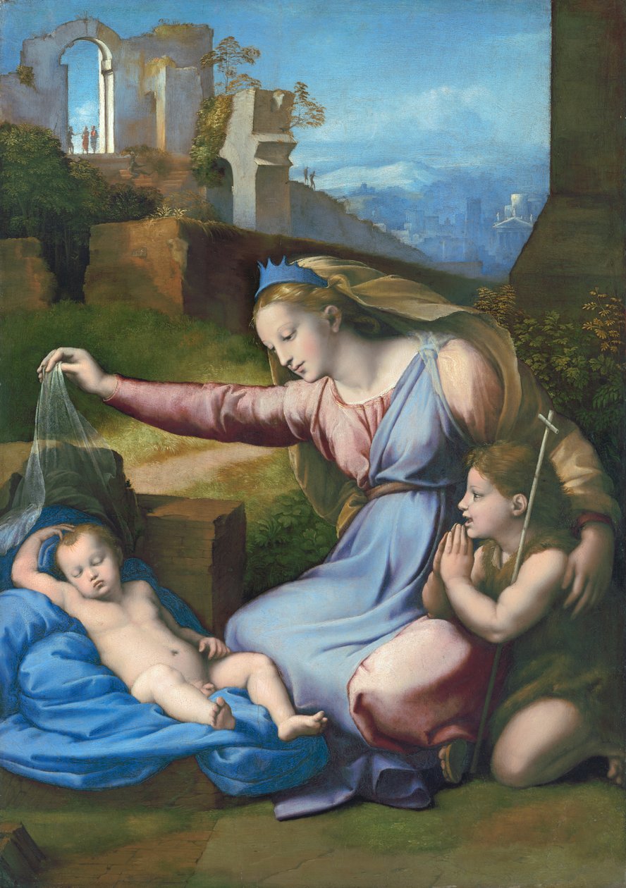 Peçedeki Bakire by Raffaello Sanzio Raphael