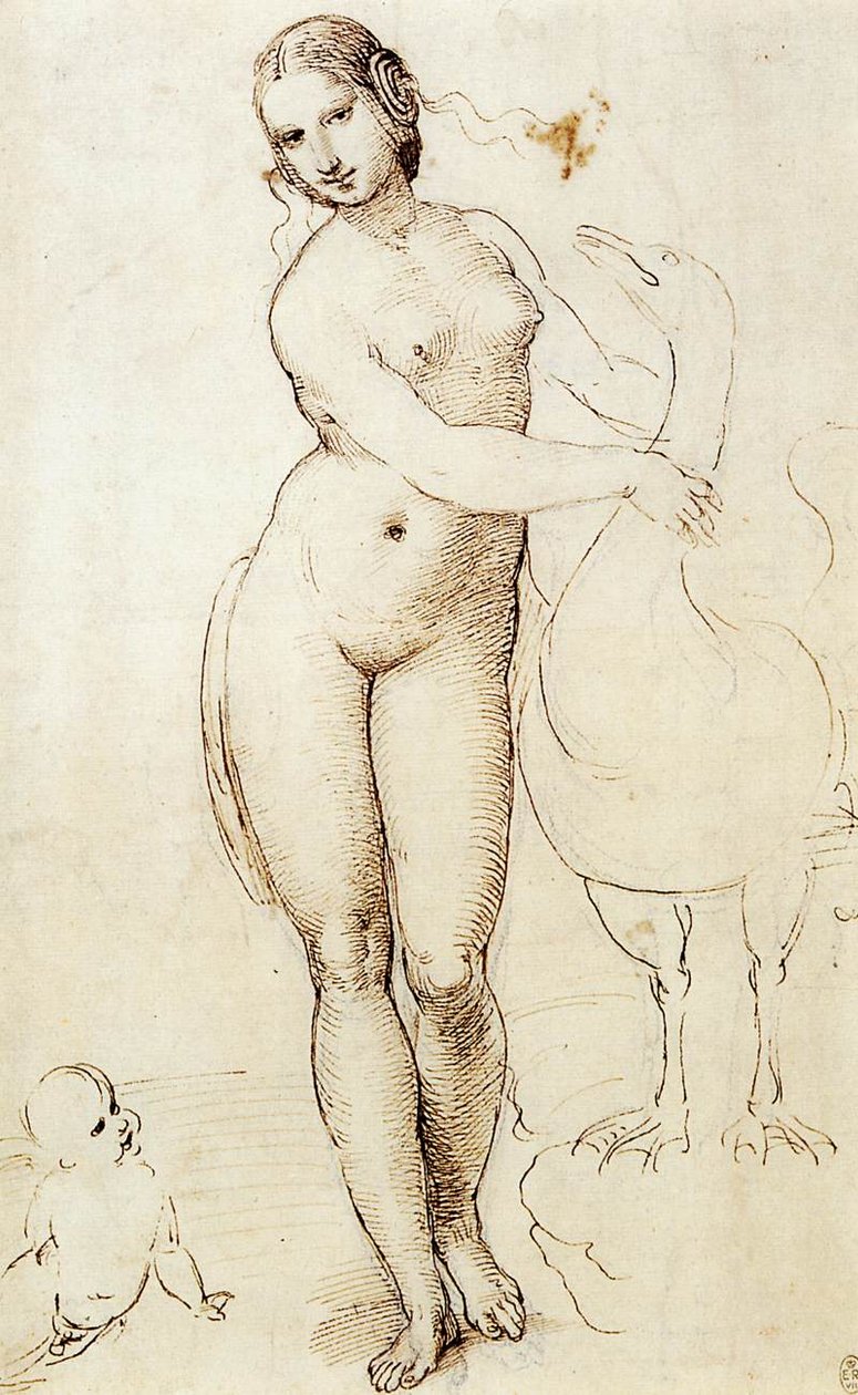 Leda ve Kuğu by Raffaello Sanzio Raphael