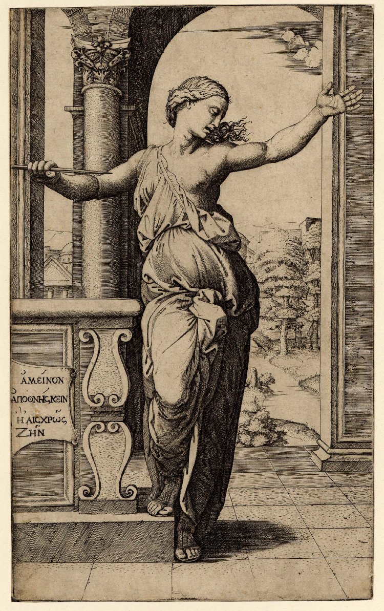 Lucretias intihar by Raffaello Sanzio Raphael