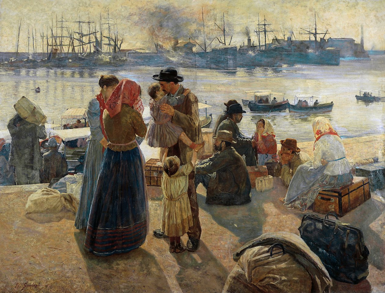göçmenler by Raffaello Gambogi
