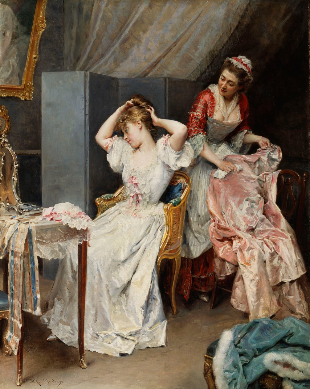 Tuvalet, c.1890-1900 by Raimundo de Madrazo y Garreta