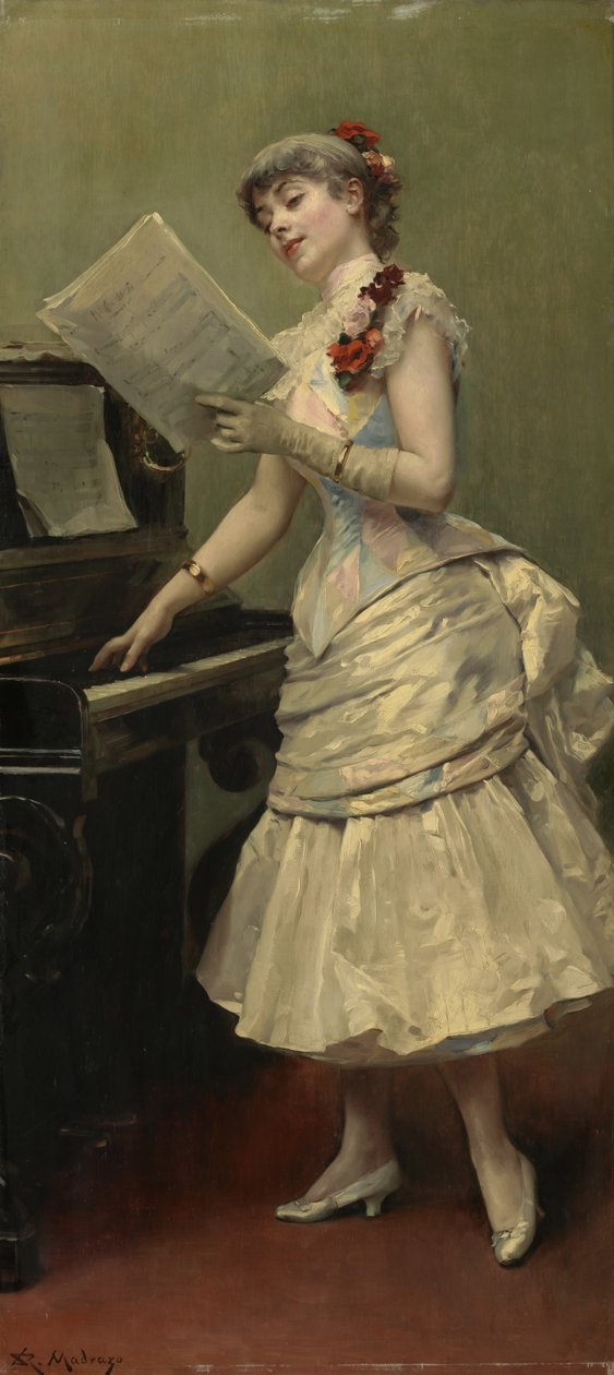 Şarkıcı, 1880 dolayları by Raimundo de Madrazo y Garreta