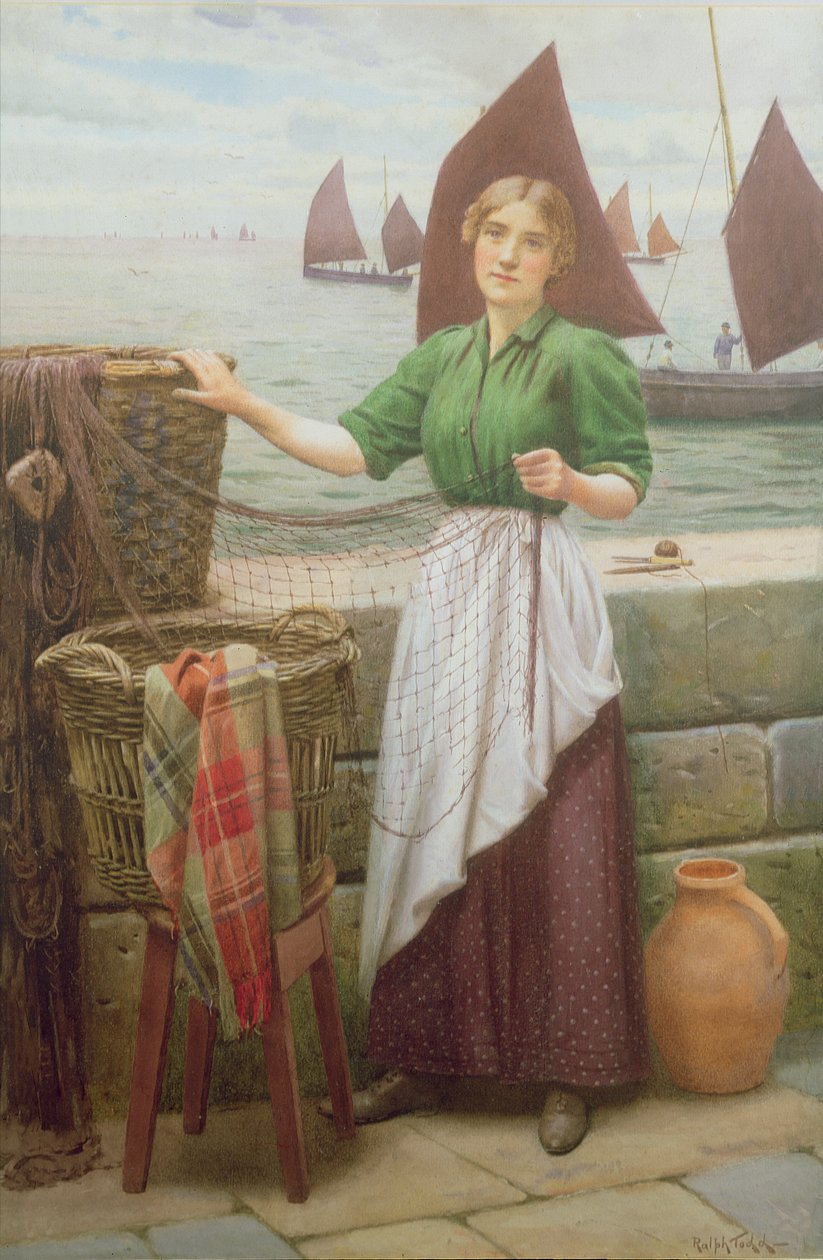 Ağları Tamir Eden Kız by Ralph Todd