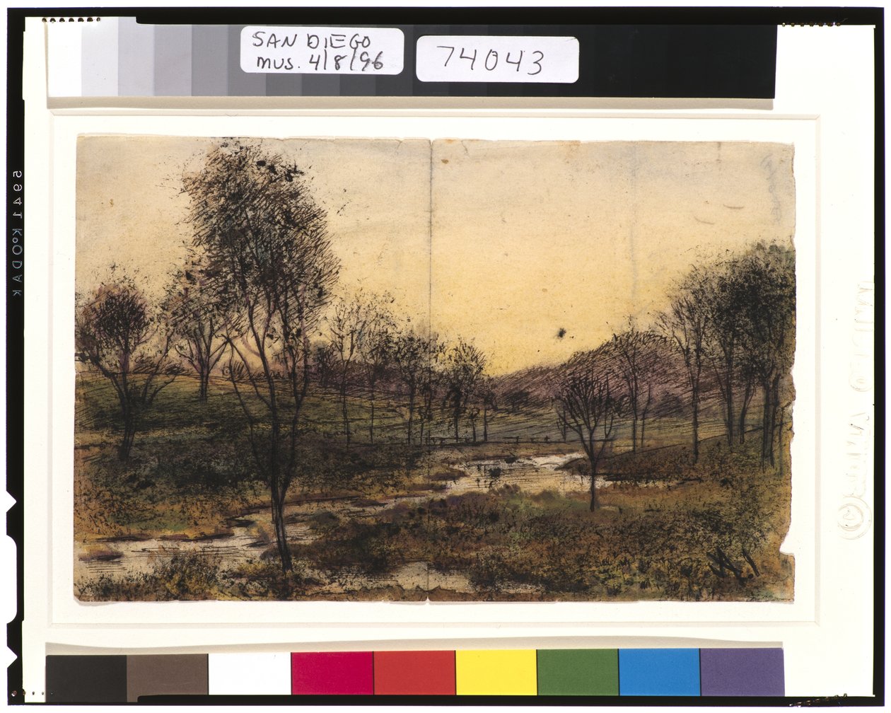 Ağaçlar, Tepeler ve Dere, 1901-15 by Ralph Albert Blakelock