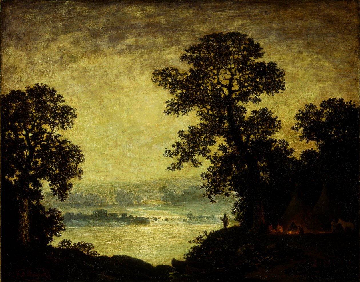 Mehtap, Kızılderili Kampı, 1885-1889. by Ralph Albert Blakelock