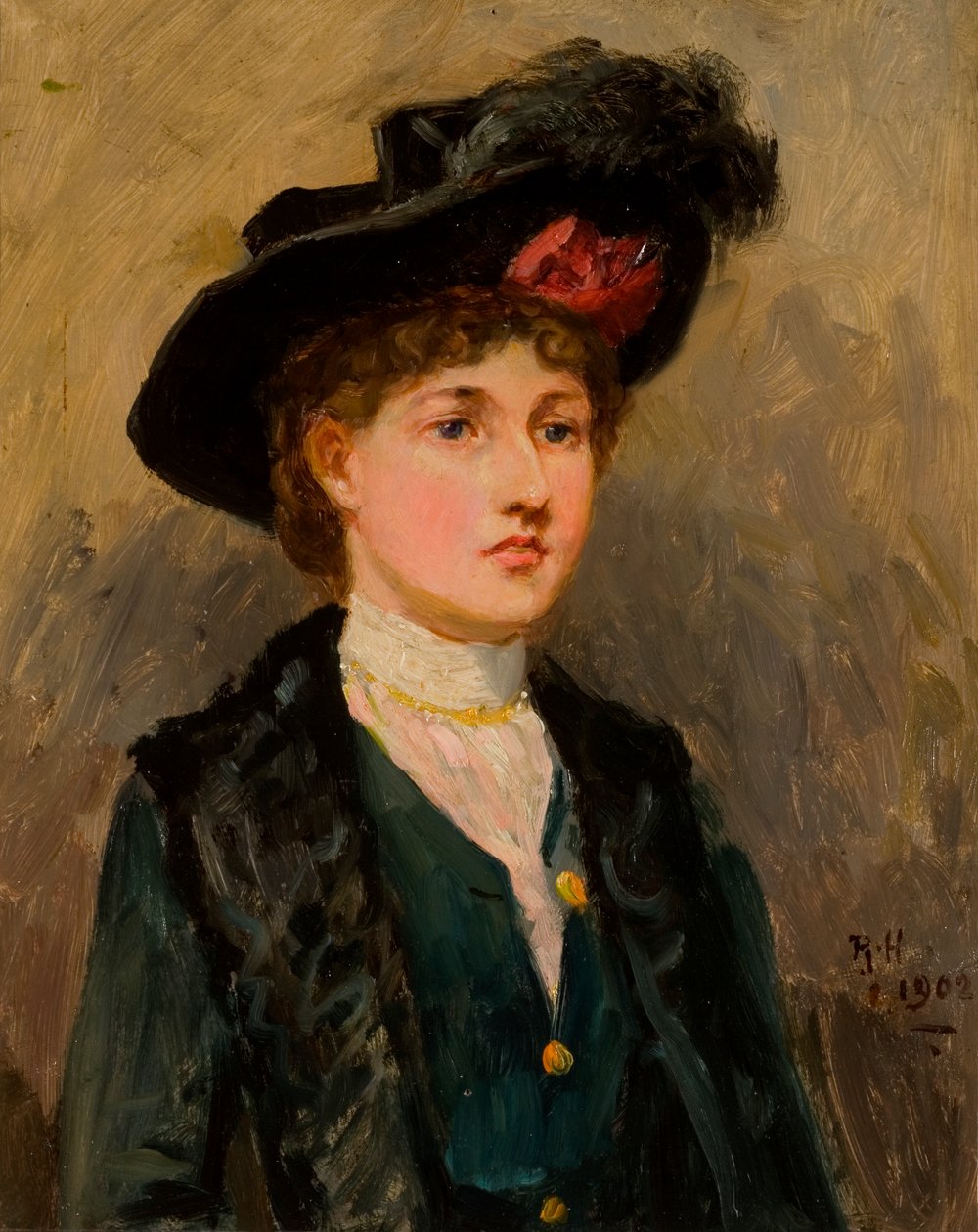 Elsie Wright, 1902 by Ralph Hedley