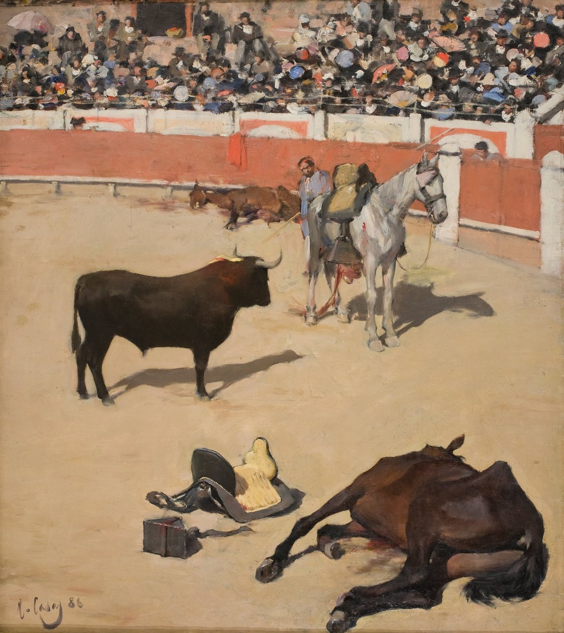 Boğalar (Ölü Atlar) by Ramon Casas i Carbo