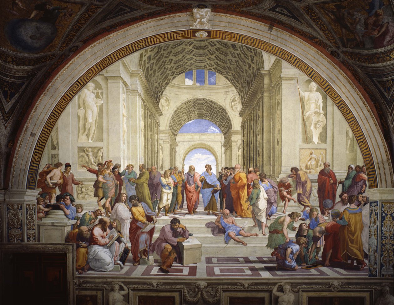 Segnatura im Vatikan für Papst Julius II., Wandfresko Odası by Raffaello Sanzio Raphael