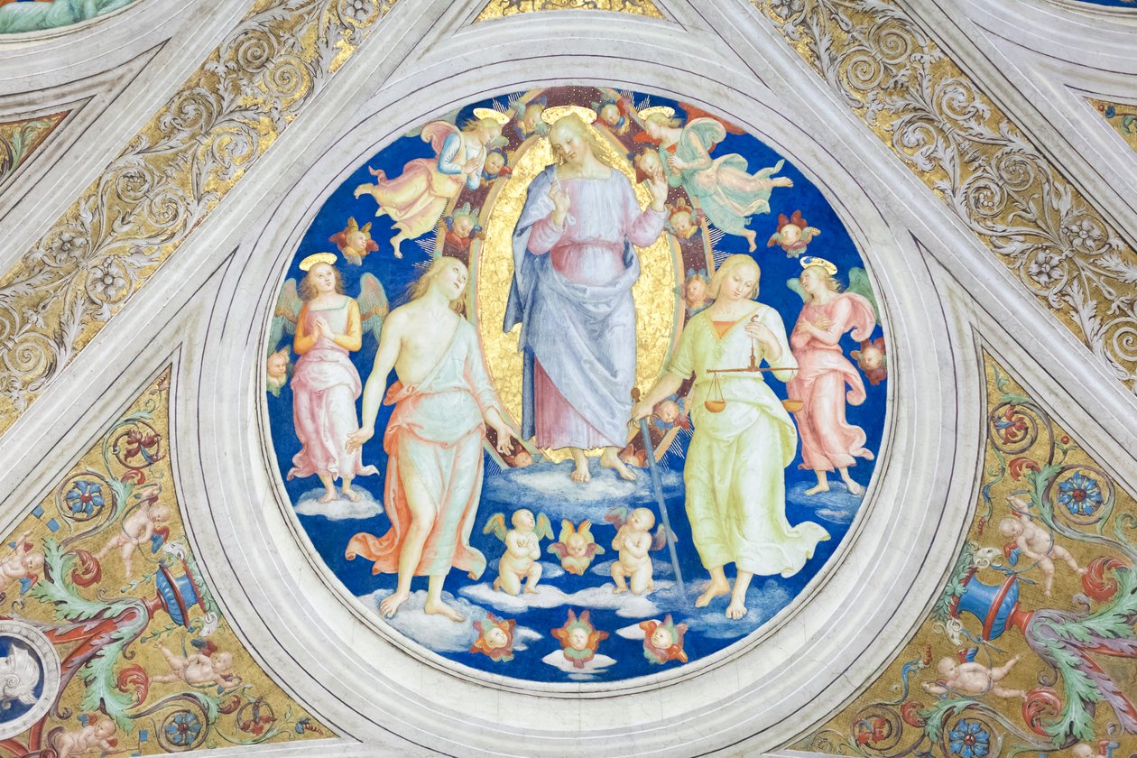 merhamet ve adalet arasında Mesih by Raphael (1483 1520)