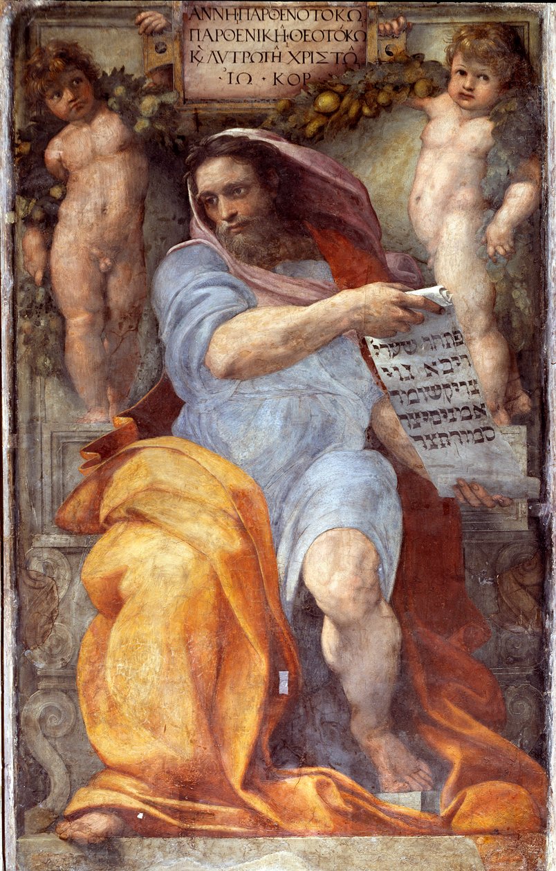 Peygamber Yeşaya (fresk by Raphael
