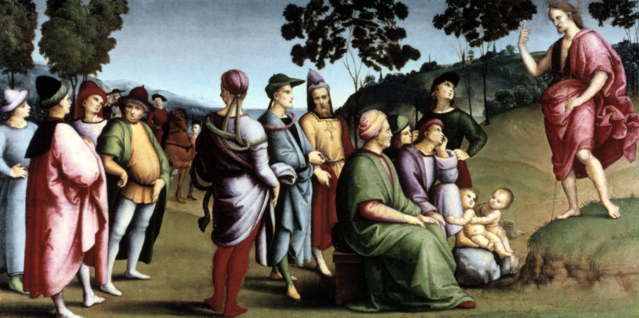 Vaftizci Yahya Vaazı by Raphael