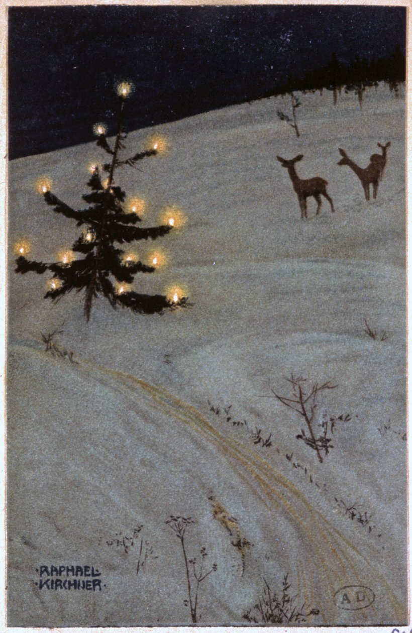 karda Noel ağacı by Raphael Kirchner