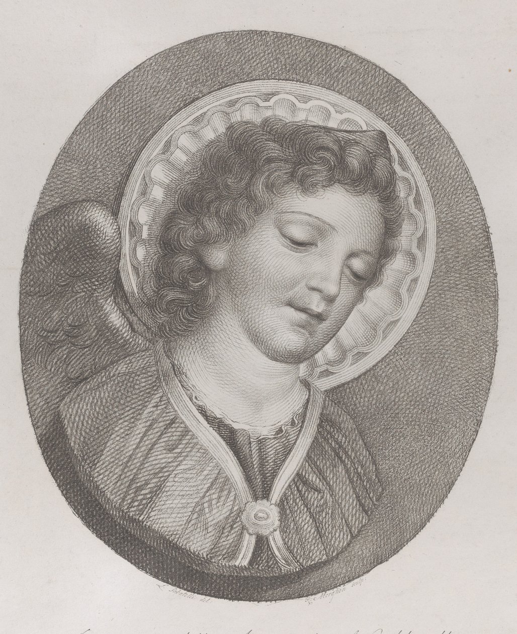 Başmelek Cebrail, 1800 by Raphael Morghen