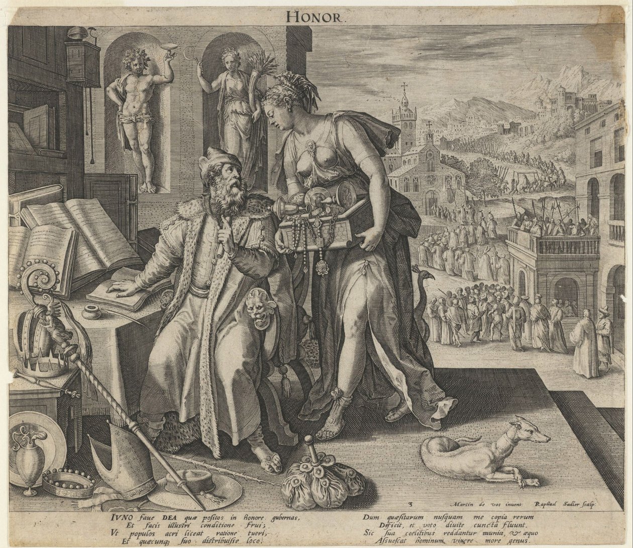 Onur, 1591 by Raphael Sadeler the Elder
