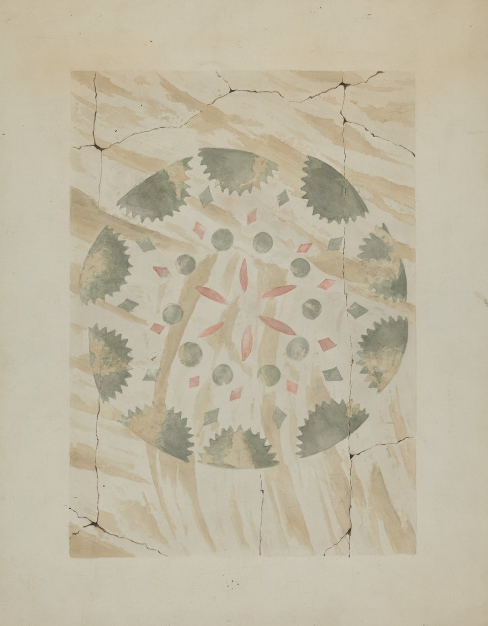 Şablonlu Duvar Detayı, c. 1937. by Ray Holden
