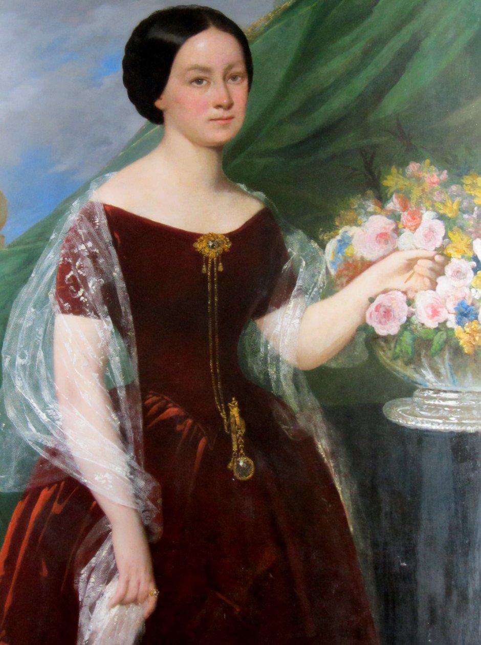Doña Mercedez Herrera Molina by Raymond Auguste Quinsac Monvoisin