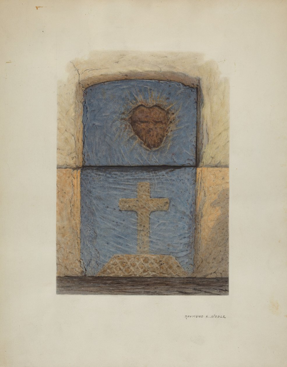 Kilit taşı, c. 1940. by Raymond E. Noble