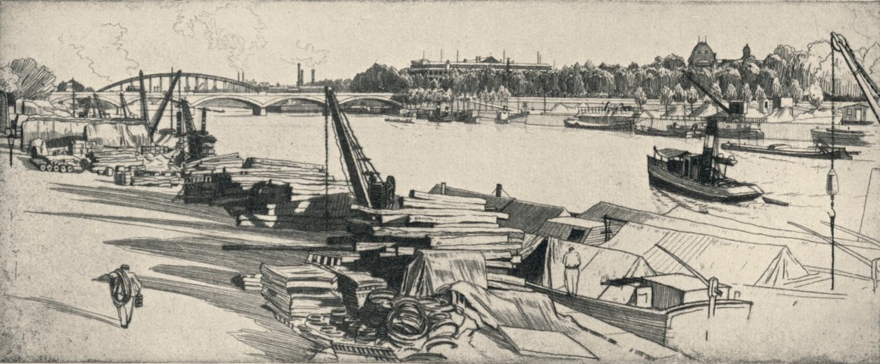Port Henri IV, 1915 by Raymond Ray Jones